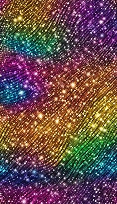 an abstract background with many colors and sparkles