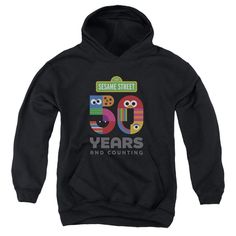 Street Kids, Kids Logo, 50th Anniversary, Sweatshirt Designs, Sesame Street, Up To Date