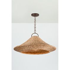 a light fixture hanging from a ceiling with a chain attached to the bottom of it