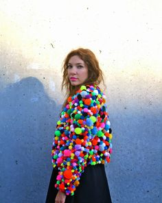 . Pom Pom Jackets, Mike Kelley, Diy Kostüm, Diy Vetement, Recycled Fashion, Festival Fashion, Diy Fashion, Fancy Dress