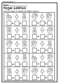 a printable worksheet for children to practice addition skills