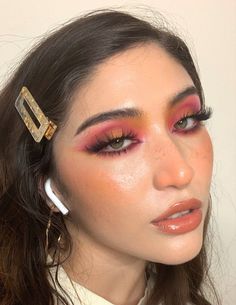 Aesthetics Makeup, Fire Makeup, Concert Makeup, Vibrant Makeup, Pride Makeup, Pinterest Makeup, Colorful Eye Makeup, Photo Makeup, Makeup Obsession