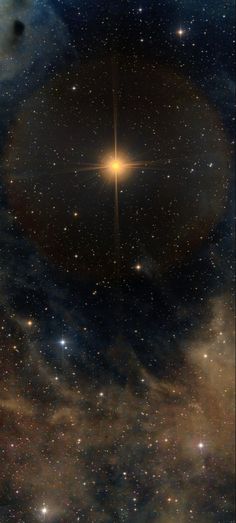 an image of a star in the sky