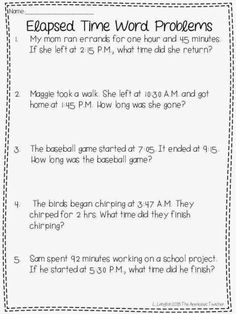 a worksheet to help students learn how to use the word problems