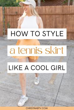 Discover cute and preppy ways to style tennis skirt outfits for summer! Elevate your preppy style with these trendy summer outfits. Tennis Skirt Street Style, Summer Tennis Skirt, Yellow Tennis Skirt, Skirt Outfits For Summer, Green Tennis Skirt, Tennis Skirt Outfits, Summer Tennis, Athleisure Outfits Summer, Athleisure Outfit