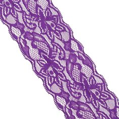 a purple lace on white background