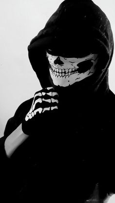 Anime Skull Mask, Skull Mask Aesthetic, Emo Guy, Moto Wallpapers, Skeleton Mask, Mask Guy, Cool Skeleton, Mafia Gangster, Mask Aesthetic