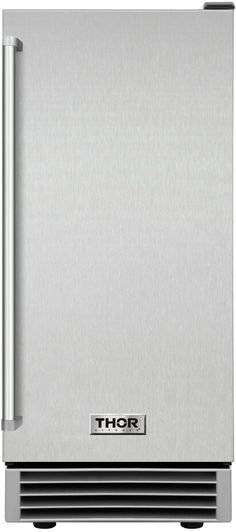 a stainless steel refrigerator with the word thor on it