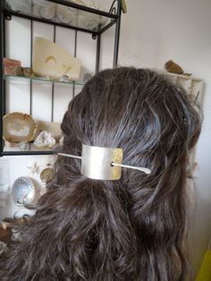 Metal Hair Piece, Silver Hair Piece, Sterling Silver Hair Pins, Silver Hair Cuffs, Cool Hair Pins, French Hair Accessories, Cool Hair Accessories, Hair Pins Hairstyles, 90s Hair Accessories