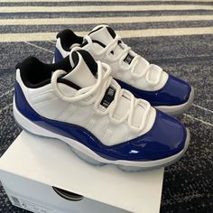 Released In 2020 Women’s 6/ Men’s 4.5 Brand New / Never Worn Jordans 4 Blue, Jordans 11 Low, Jordan 11 Blue, Cute Jordans, Fluffy Shoes, Back To School Shoes, Pretty Sneakers, Nike Fashion Shoes, Trendy Shoes Sneakers