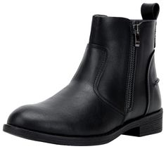 PRICES MAY VARY. BRING ON MODERN STYLE: shape with a soft faux leather upper, the ankle boots are modern and tasteful. VERSATILE: these women’s ankle booties are suitable for many occasions, such as daily riding, business work, outdoor shopping, etc. CONVENIENT: Side zipper makes these casual fashion boots easy to take on and off COMFORTABLE: the skin-friendly lining is soft and breathable, delivering a great cozy for all-day wearing Heel measures approximately 1.33". black ankle boots women bla Black Boots For Women No Heel, Aesthetic Art Quotes, Black Short Boots, Short Booties, Booties For Women, Outdoor Shopping, Short Black Boots, Womens Work Boots, Boots Zipper