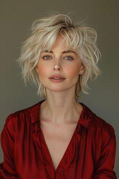 55 Shaggy Hairstyles for Women over 50 with Fine Hair Edgy Pixie Cut, Shaggy Pixie, Short Choppy Haircuts, Chic Short Haircuts, Long Pixie Hairstyles, Edgy Pixie