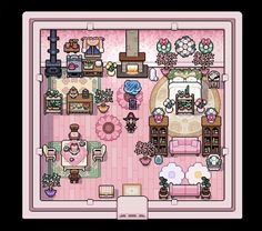 the floor plan for an animal crossing game