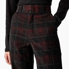 Women’s Alma Corduroy Pants - Dickies US Academia Outfits, Dark Academia Fashion, Academia Fashion, Trendy Winter, Winter Aesthetic, Office Outfits, Corduroy Pants, Plaid Pattern, Work Outfit