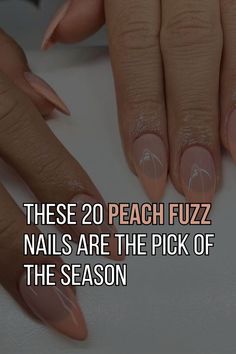 Peach fuzz is the “it” color of the year 2024, according to experts from Pantone and beauty influencers all over the world. Having this in mind, it’s clear that you can’t afford to miss on peach fuzz nails. Nails, Beauty, Color