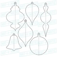 christmas ornament cut outs