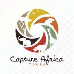 the logo for cappune africa tours, which is designed with different colors and shapes