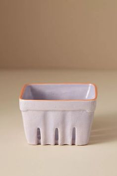 Linnea Small Berry Basket | Anthropologie UK Berry Basket, Ceramic Fruit Bowl, Market Stands, Berry Baskets, Serveware Entertaining, Anthropologie Uk, Elementary Art Projects, Sweet Peach, Fruit Basket