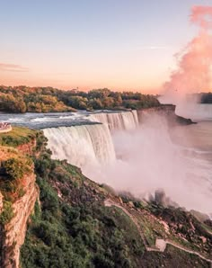 the niagara falls is one of the most beautiful places in canada