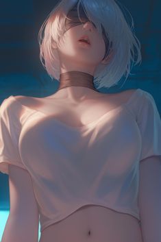 To download 4K resolution, click the title above - "2B from Nier Kneeling Under Neon Light". All wallpapers available in Desktop, PC, iPhone, and all phone sizes. #nier #2b. Nier Automata Iphone Wallpaper, Nier 2b Fanart, White Cyberpunk Wallpaper, 2b Live Wallpaper, Nier Automata 2b Fanart, Cool Wallpaper For Pc Desktop Wallpapers, Best Gaming Wallpapers Pc, 2d Pfp, 4 K Wallpaper Pc