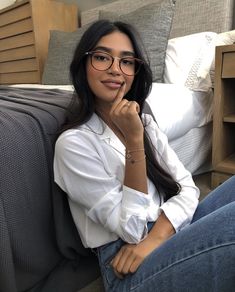 Mishti Rahman, Pretty Glasses, People Sitting, Wearing Glasses