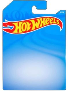 a hot wheels logo on a blue background