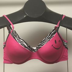 This Set Of Two Joe Boxer 34c Push-Up Bras Combines Comfort And Support With A Flattering Lift. Each Bra Features Underwire Support, Plunge Neckline, Convertible Straps That Can Be Worn Regularly Or As A Racerback, And Back Adjustable Spaghetti Straps And Back Hook-And-Eye Closures. Designed To Add Approximately One Cup Size To Enhance Your Silhouette, These Bras Offer A Perfect Fit And Style For Any Outfit. Though The Upc Tags Are Missing, These Bras Are Brand New And Still Have A Plunge Tag At Pink Swimwear With Medium Bust Support For Summer, Low-cut Padded Pink Bra, Pink Low-cut Padded Bra, Low-cut Pink Bra With Removable Pads, Pink Low-cut Bra With Removable Pads, Low-cut Pink Bra With Lined Body, Fitted Low-cut Pink Bra, Low-cut Lined Pink Bra, Pink Low-cut Lined Bra