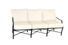 a black and white couch with four cushions