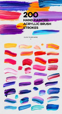 the brush strokes are all different colors, and it is easy to use with any type of