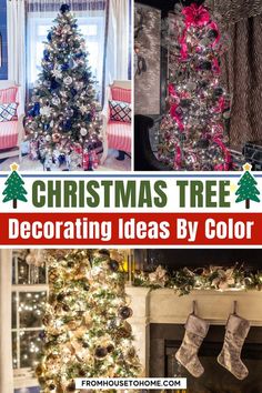 christmas tree decorating ideas by color