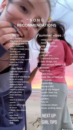 NOT MINE🚫💗 Good Summer Songs, Teen Songs, Road Trip Playlist, Summer Songs Playlist, Party Playlist, Upbeat Songs, Sleepover Things To Do, Song Suggestions