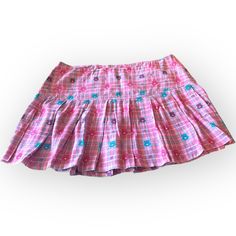 Super Adorable Plaid Mini Skirt Featuring Care Bears Design. This Is New With Tags And Is Sold Out On Dollskill. This Is A Size Xxl Waist Is 33” And Length Is 17” Very Cute And Fun Little Skirt Cute Cotton Skirt With Floral Print, Preppy Cotton Mini Skirt For Spring, Y2k Cotton Skort For Spring, Cute Pink Skirt For Day Out, Casual Pink Skort For Day Out, Cute Cotton Lined Skirt Bottoms, Cute Cotton Bottoms With Lined Skirt, Cute Cotton Lined Skirt, Cute Cotton Skort For Spring