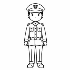 illustration of Fantastic police coloring sheet Junior Detective, Police Cars, Sirens, Coloring Sheets