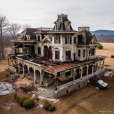 an old abandoned house in the middle of nowhere