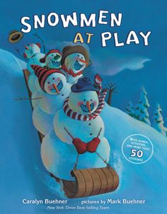 the children's book cover for snowmen at play