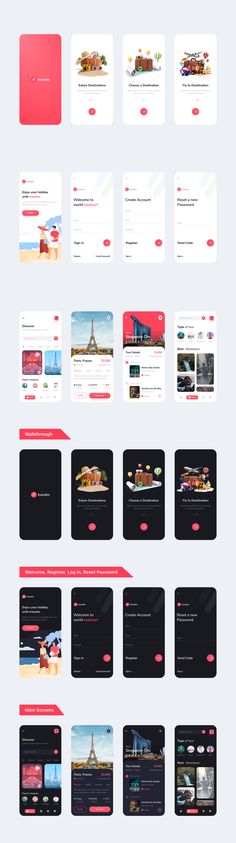 Travel App UI Kit User Interview Design, E Commerce App Ui, Travel Ui Design, Travel App Ui Design, User Interview, Travel App Design, Application Ui Design, Hotel App, App Frame