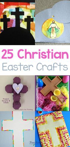 the cover of 25 christian easter crafts