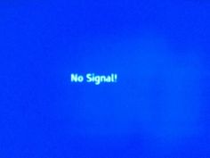 there is a neon sign that says no signal