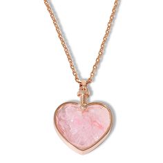 Colleen Lopez Gemstone Heart Shaker Pendant with Chain  [Marketing Statement]        Pendant approx. 1-13/16"L x 1-3/8"W     Chain approx. 20"L x 1/16"W      Silvertone, goldtone or rose goldtone finish     Heart-shaped pendant has choice of colored gemstone rough chips encased within clear, faceted quartz covers     Comes with cable chain necklace; lobster claw clasp   Stone Information       All sizes and weights approximate     Purple Amethysst - Freeform (6.5x4.5mm to 2.7x2mm)     Rose Quartz - Freeform (6.5x4.5mm to 2.7x2mm)     Yellow Citrine - Freeform (6.5x4.5mm to 2.7x2mm)     Aquamarine - Freeform (6.5x4.5mm to 2.7x2mm)     Green Chalcedony - Freeform (6.5x4.5mm to 2.7x2mm)     Clear Quartz - Faceted heart (26x31.5mm)   Design Information       Amethyst - Silvertone chain     Ros Cable Chain Necklace, Green Chalcedony, Rose Quartz Heart, Color Bands, Pendant With Chain, Heart Gemstone, Yellow Citrine, Statement Pendant, Wedding Watch