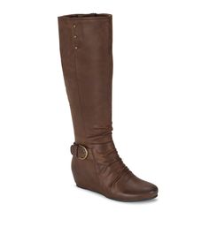 Scarlett - Brush Brown - Hero Wide Width Sandals, Tall Brown Boots, Toe Loop Sandals, Mule Sneakers, Cold Weather Boots, Tall Boot, Wide Calf Boots, Famous Footwear, Boots Knee