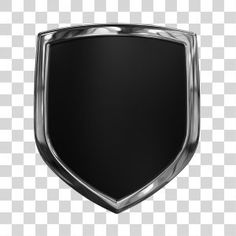 a black and silver shield on a transparent background png clipart free for personal use