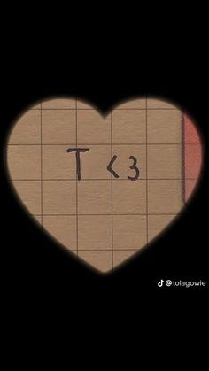 a heart with the word t3 written on it