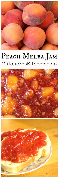 peach melba jam is an easy and delicious dessert