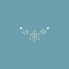 a snowflake on a blue background with white snow flakes in the middle