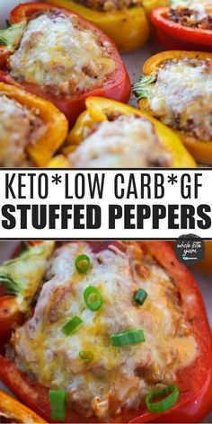 keto - low carb gf stuffed peppers