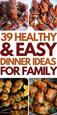 healthy and easy dinner ideas for family