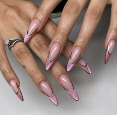 Nagel Tips, Classy Acrylic Nails, Acrylic Nails Coffin Pink, New Nails, Classy Nails, Nail Design Ideas