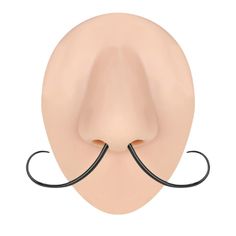 PRICES MAY VARY. Material: Stainless Steel Metal type: Stainless Steel PVD Plated Mustache Septum Piercing Jewelry Material：316stainless steel Size:1.2mm Color:Steel/Black/Gold Septum Mustache Piercing, Mustache Septum Ring, Facial Percinings, Septum Mustache, Cute Septum Rings, Cute Nose Rings, Septum Piercing Jewelry, Nose Septum, Septum Nose Rings