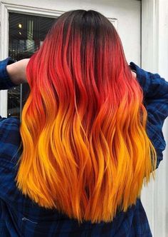 Brown Hair Dyed Red, Red And Orange Hair, Dark Red Hair With Brown, Hair Color Combinations, Orange Hair Color, Orange Hair Dye, Unicorn Frappuccino, Brown Ombre Hair Color, Red Orange Hair