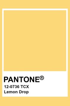 pantone's yellow paint is shown with the words, 12 - 079 tsx